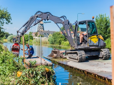 Beschoeiing grote gracht Montfoort