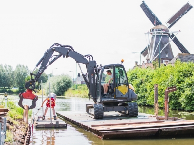 Beschoeiing grote gracht Montfoort