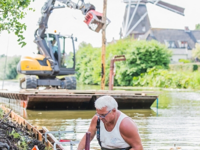 Beschoeiing grote gracht Montfoort